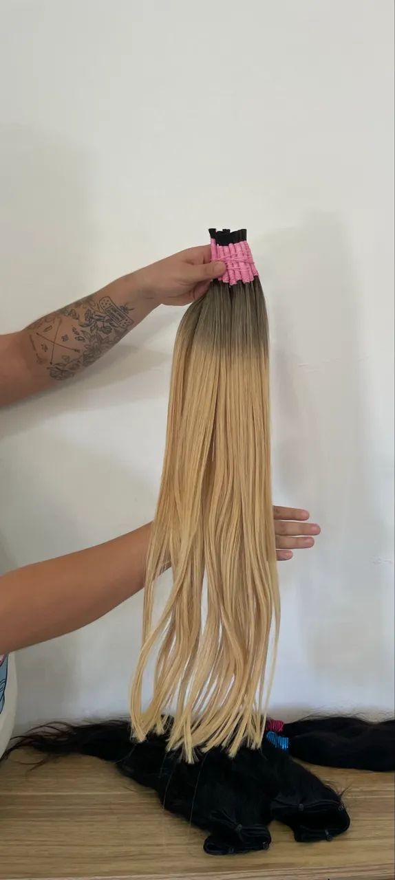 Cabelo Loiro Premium 70cm