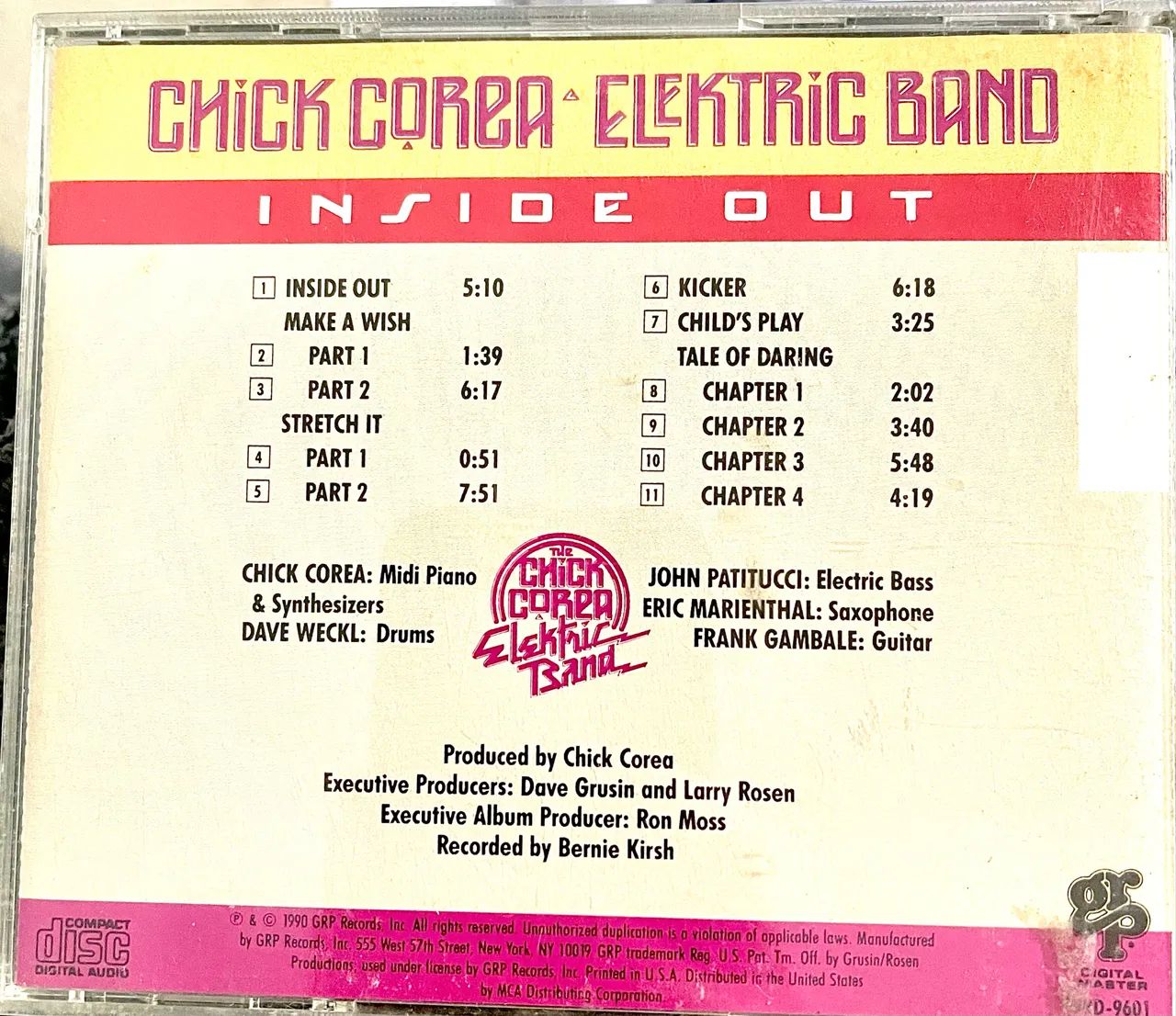 Cd  Inside Out  Da Chick Corea Elektric Band (importado Usa) - Foto 2