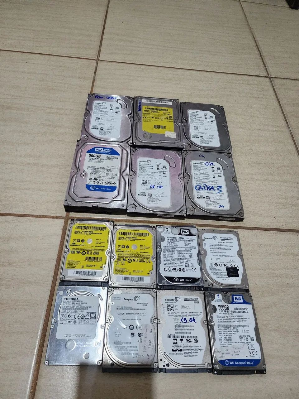 Lot 14 HDDs 500 GB, Fully Functional – Super Promotion64739264139393120