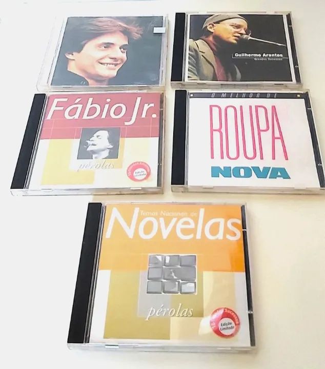 CDS Diversos. Preços na descrição. Leonardo, Guilherme Arantes, Fábio Jr., Novelas...