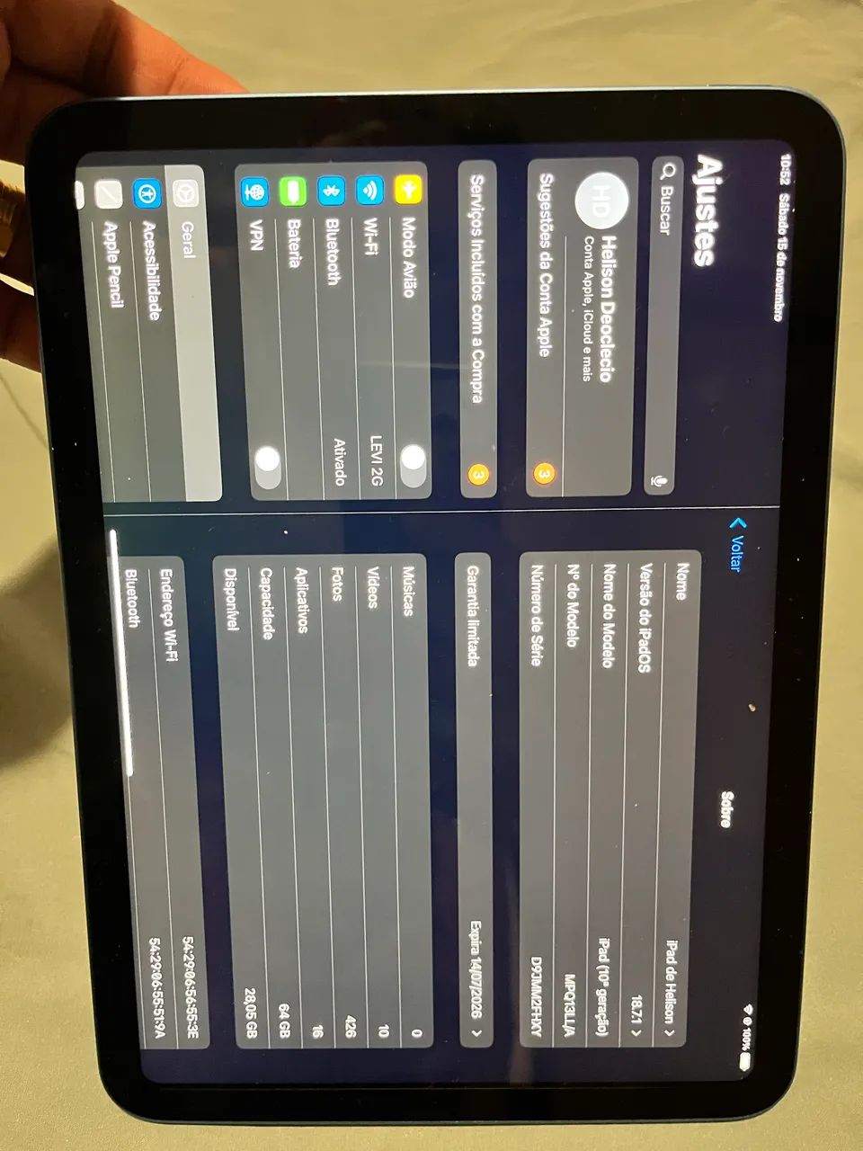 iPad 10gb 64gb na garantia - Foto 2