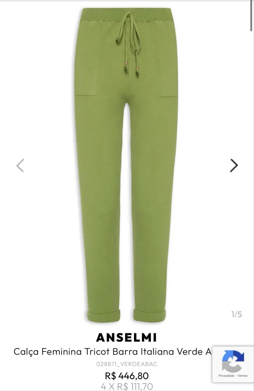 Calça Anselmi Blusa Biamar Novas  - Foto 3