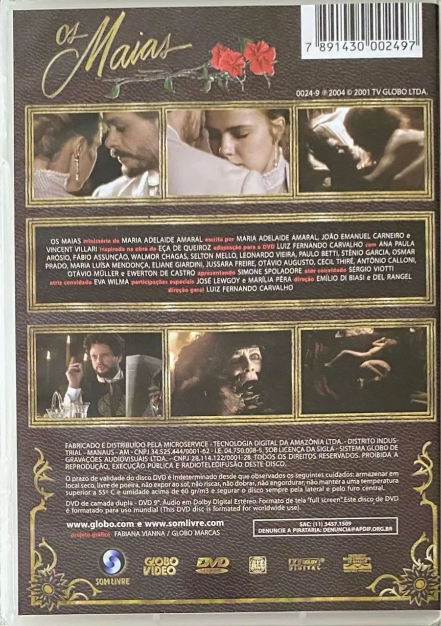 Box com 4 DVDs: Os Maias (Com Fábio Assunção, Ana Paula Arósio, Walmor Chagas) Com Luva - Foto 4