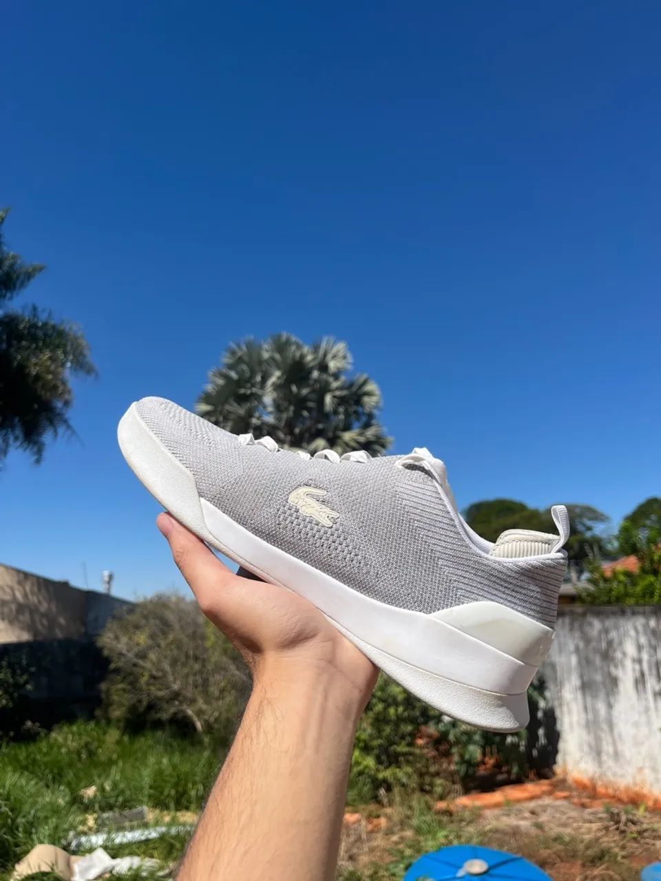 Tênis Lacoste Masculino Cinza