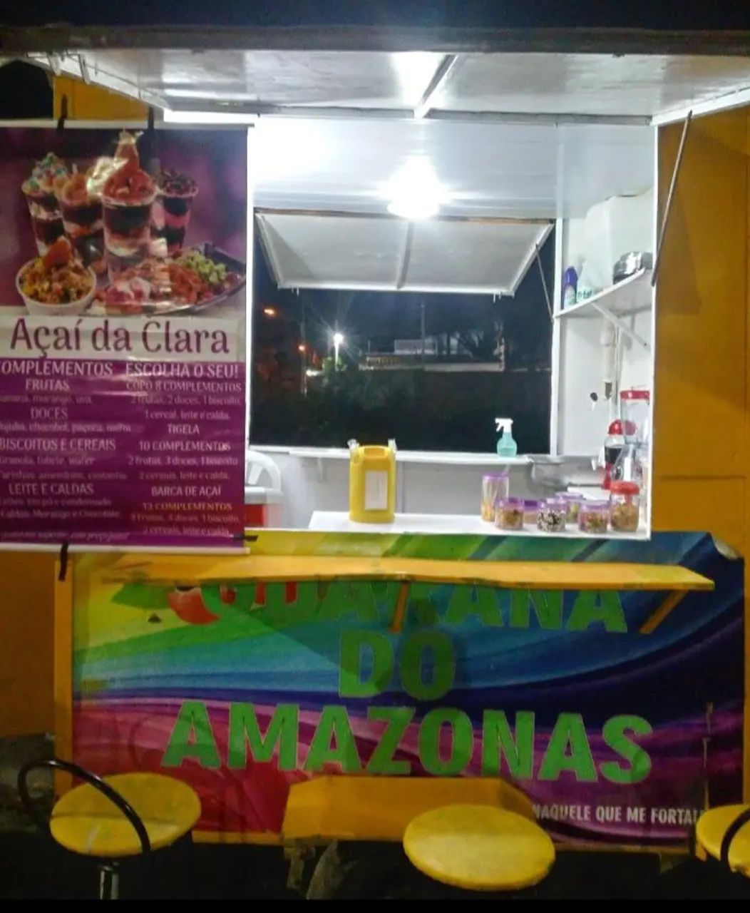 Trailer/Carrinho de Açaí e Guaraná do Amazonas