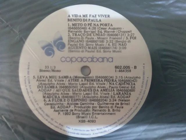 Disco do Artista Benito di Paula - Foto 4