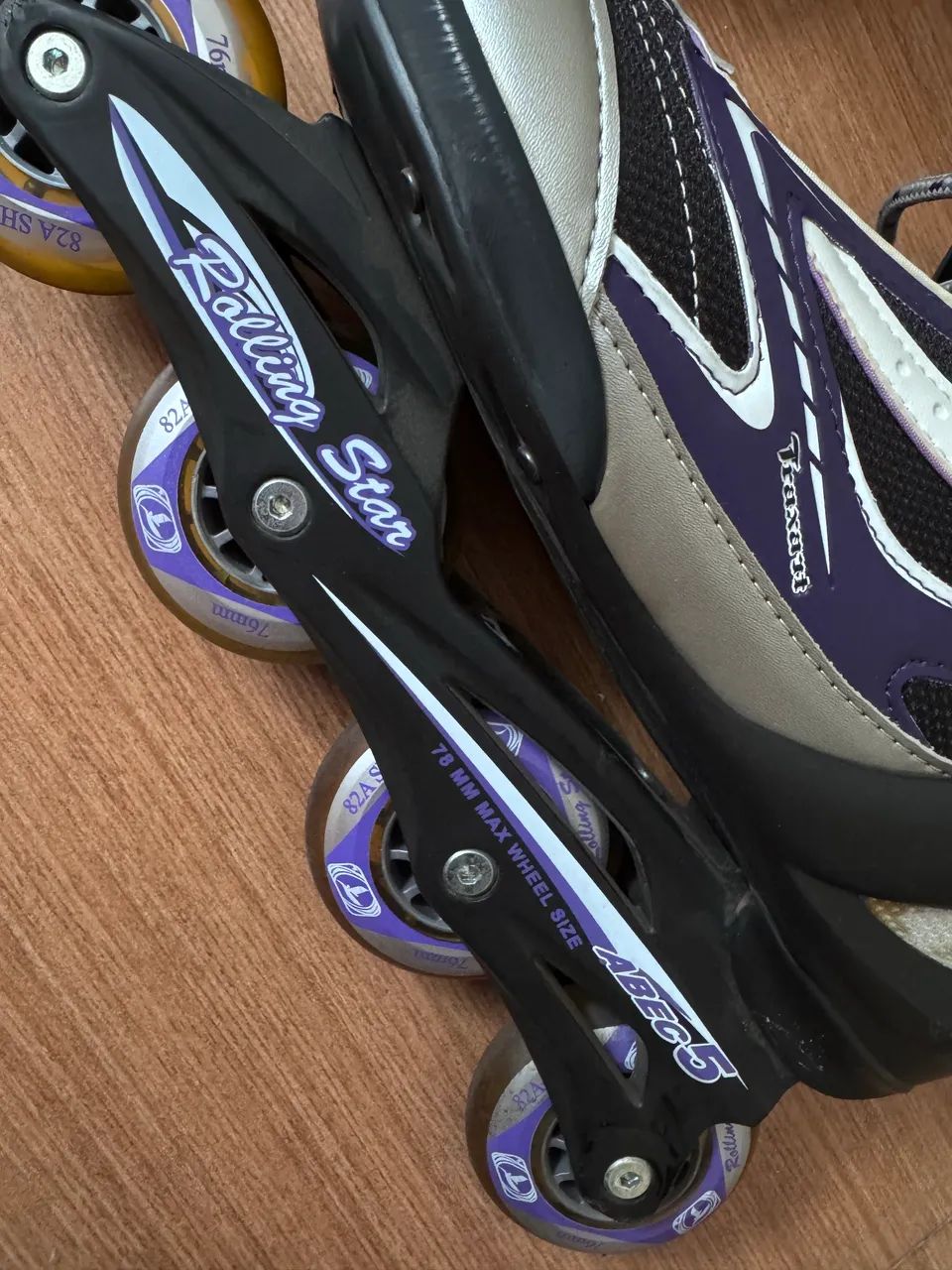PATINS Traxart Rolling Star ABEC 5 praticamente novos - Foto 2