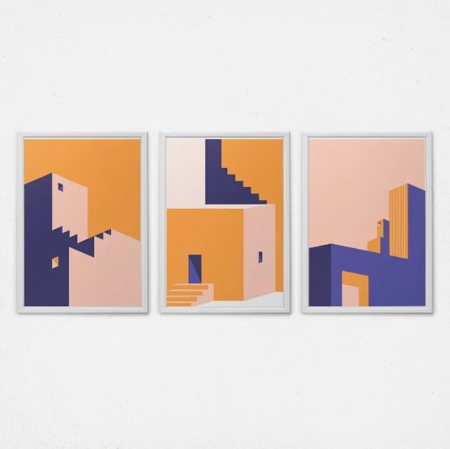 Quadro Decorativo Arquitetura Abstrata Black And Gold Luxo Sala - Foto 2