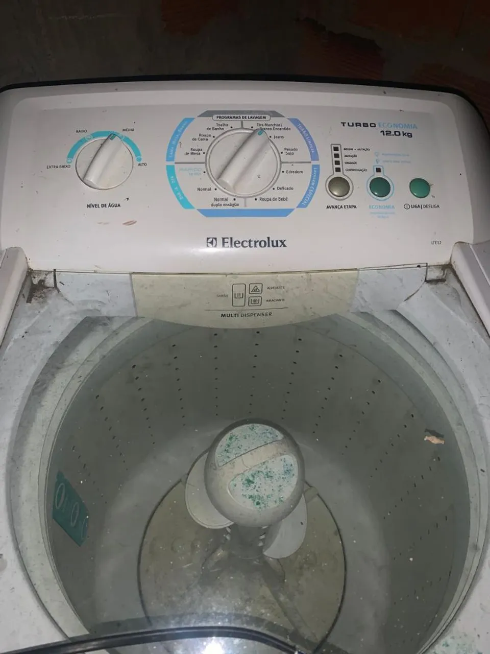Máquina de Lavar Roupa Electrolux 12kg Turbo Limpeza