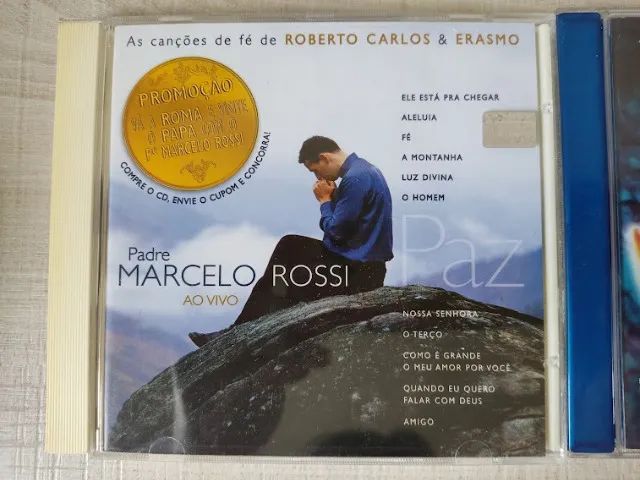 Kit 2 Cd Padre Marcelo Rossi Um Presente Jesus E Paz L E I A (Usado) - Foto 2