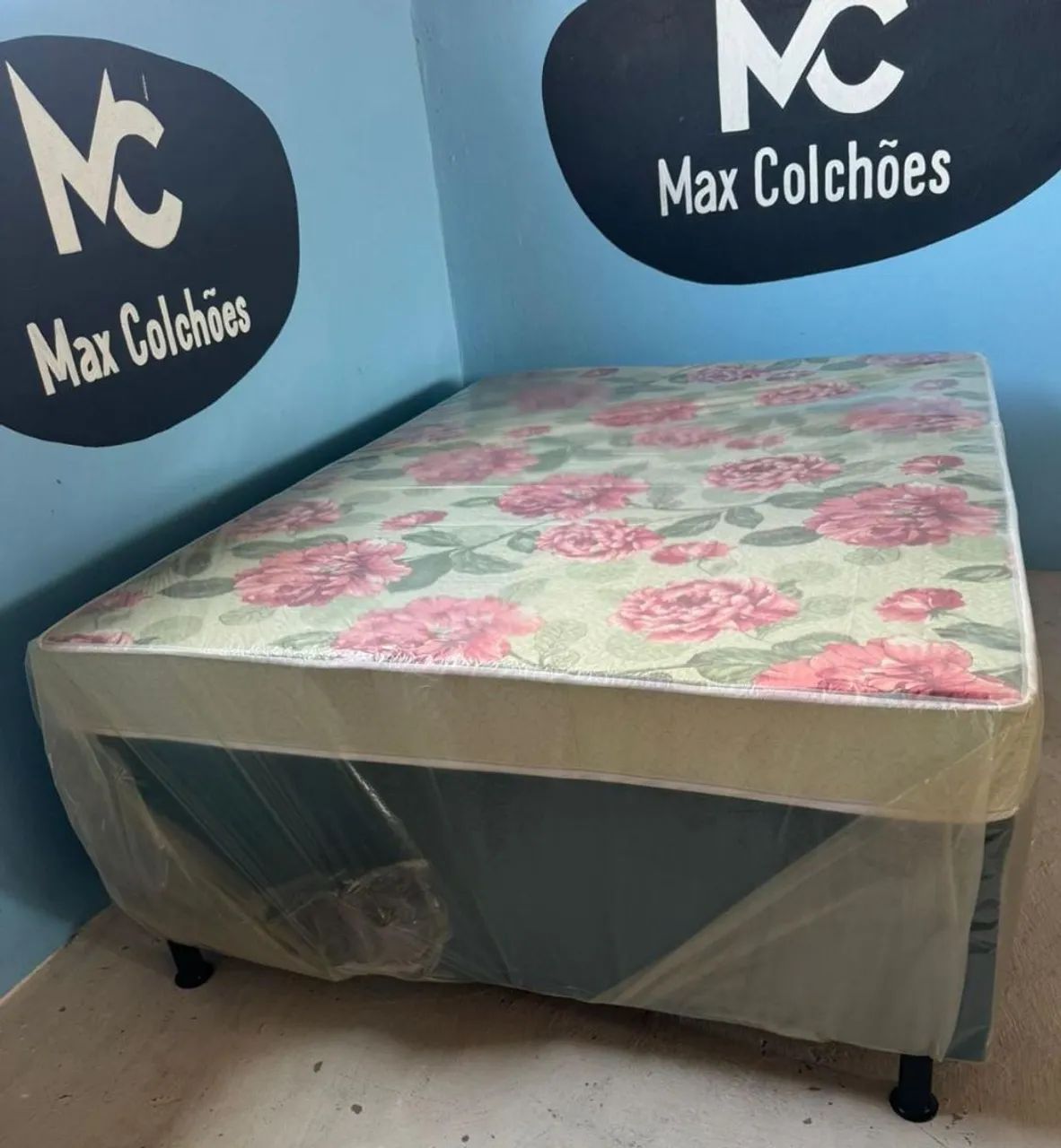 Cama Box Casal com Colchão espuma 5cm - Foto 3