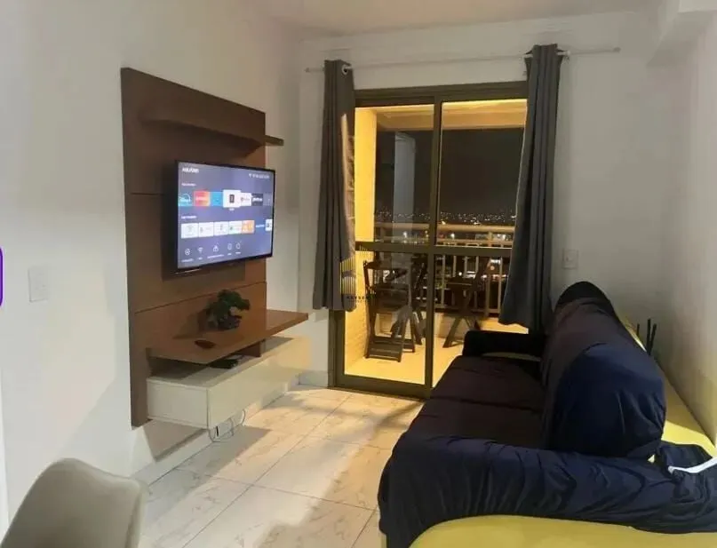 Apartamento para locação no bairro Aviação em Praia Grande, SP. 2 dormitórios sendo 1 suít