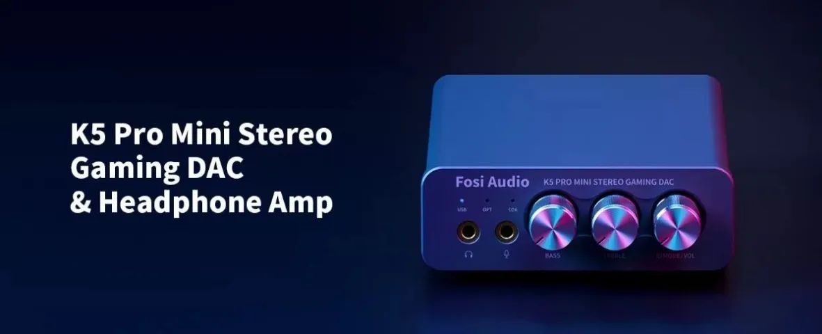  Amplificador Fosi K5 Pro Mini Stereo  Dac Pc Ps5 Notebook - Foto 4