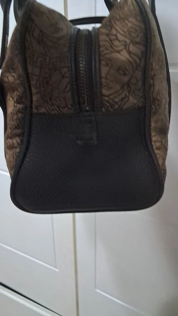 Bolsa Versace Original em Couro e tecido - Foto 5