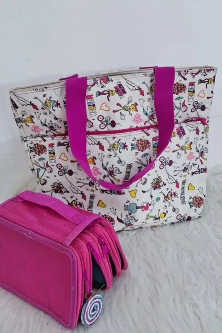 Bolsa maxi Whatson e estojo - Foto 2