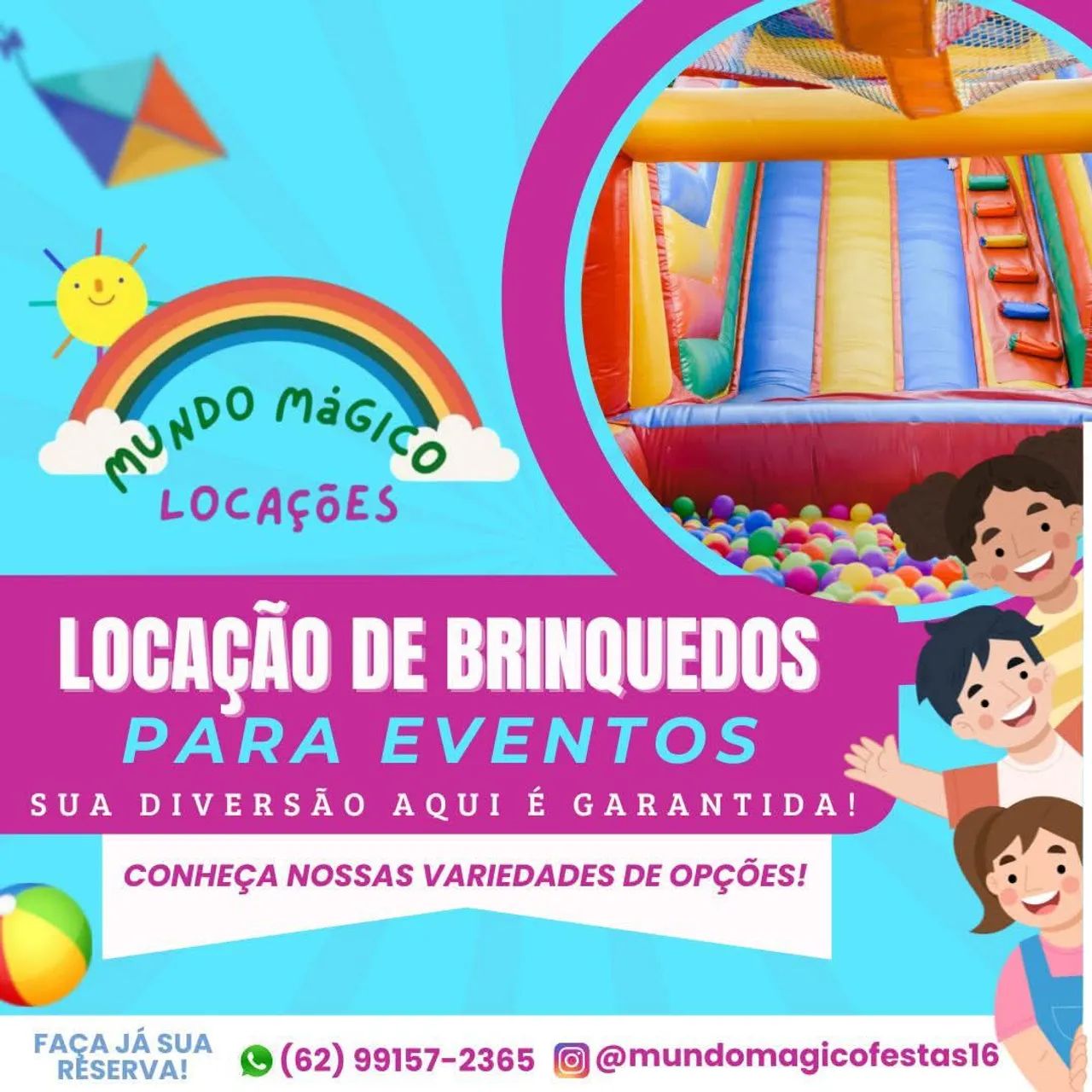 Aluguel de brinquedos para eventos