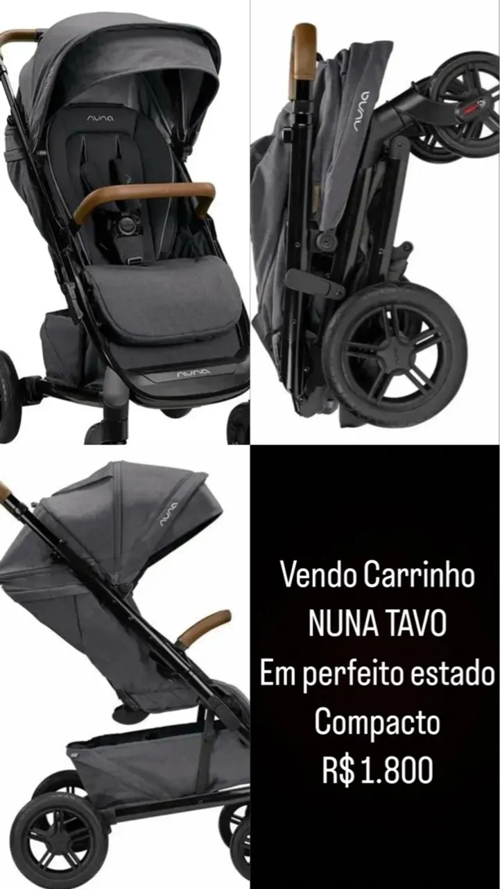 Carrinho Nuna Tavo Compacto - Perfeito estado