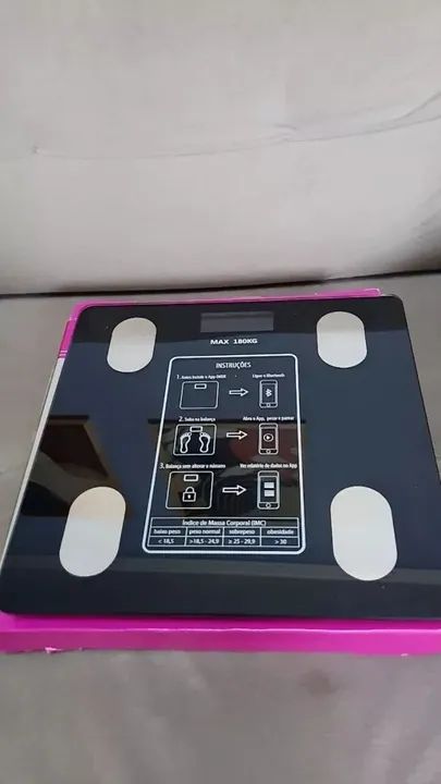 Balança Digital Bioimpedância Corporal, Até 180kg - Nova - Foto 5