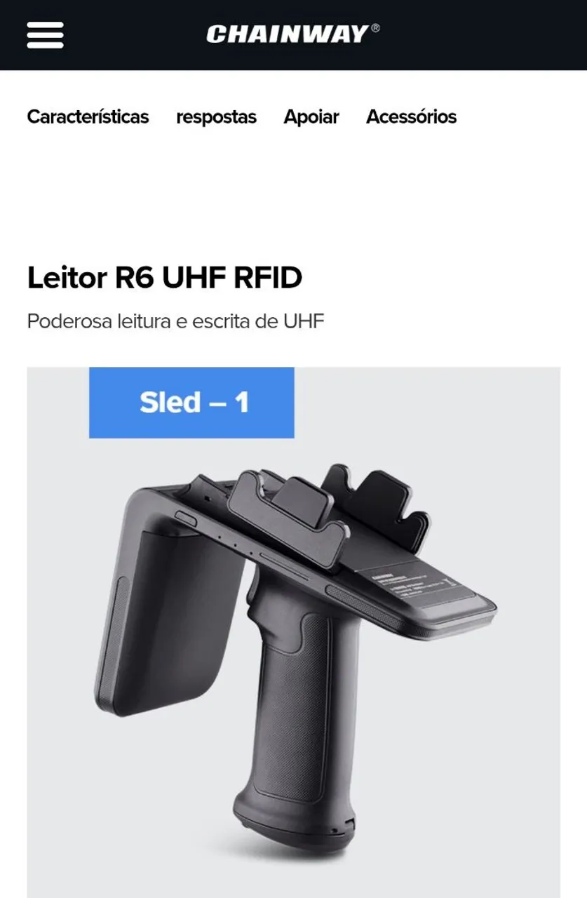 Coletor RFID -TAG UHF