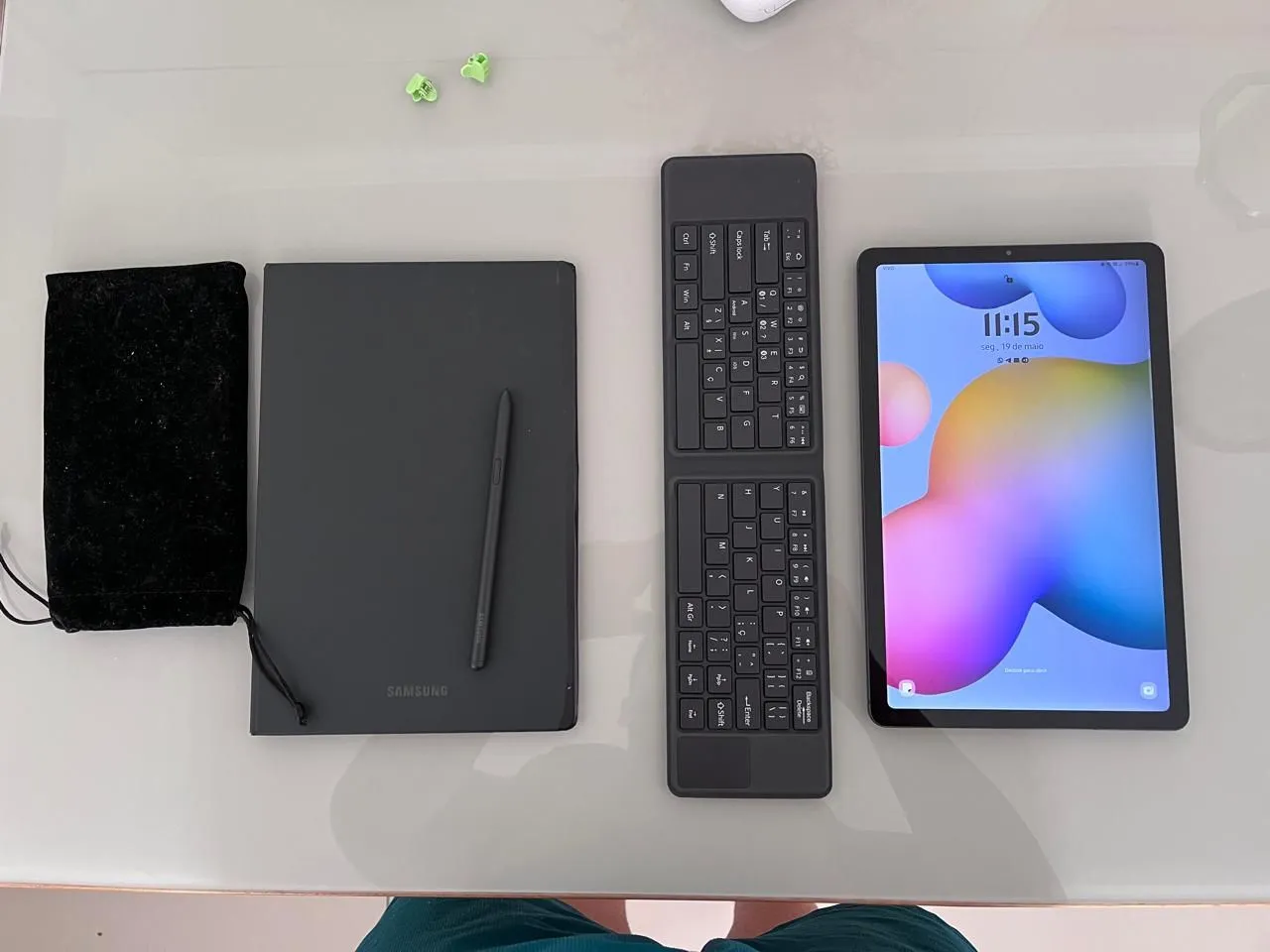 Tablet Samsung Galaxy Tab S6 Lite + Capa Teclado + Caneta/ muito novo!!! Sem detalhes