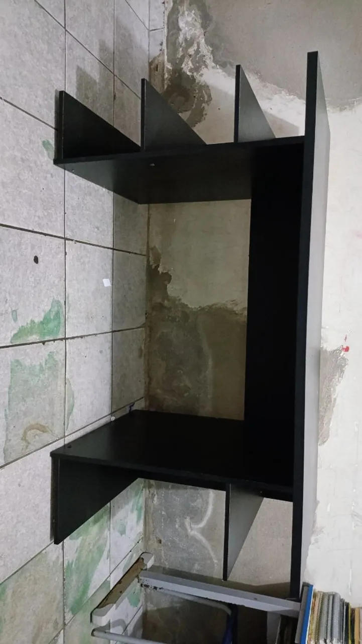 Mesa de Escritório Preta para computador