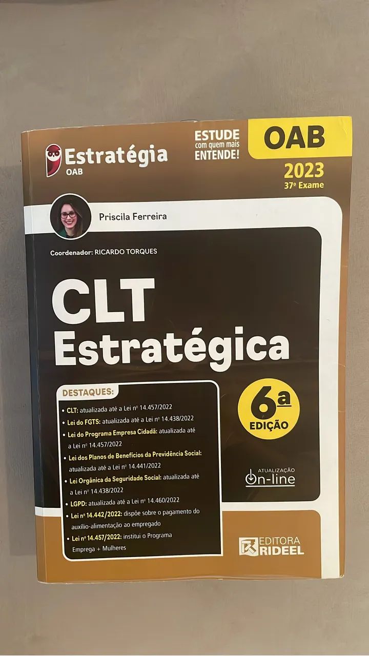 Vendo Vade-Mécum CLT Estratégica OAB