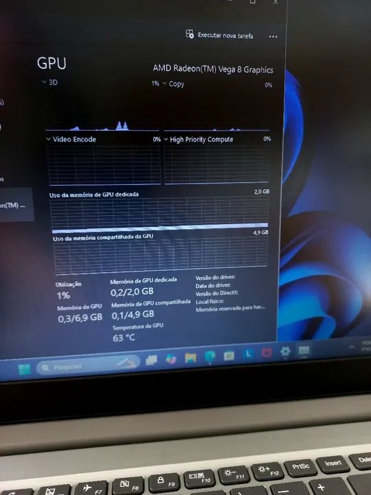Notebook Lenovo Ryzen 5 12GB SSD 128GB NVMe - Foto 4