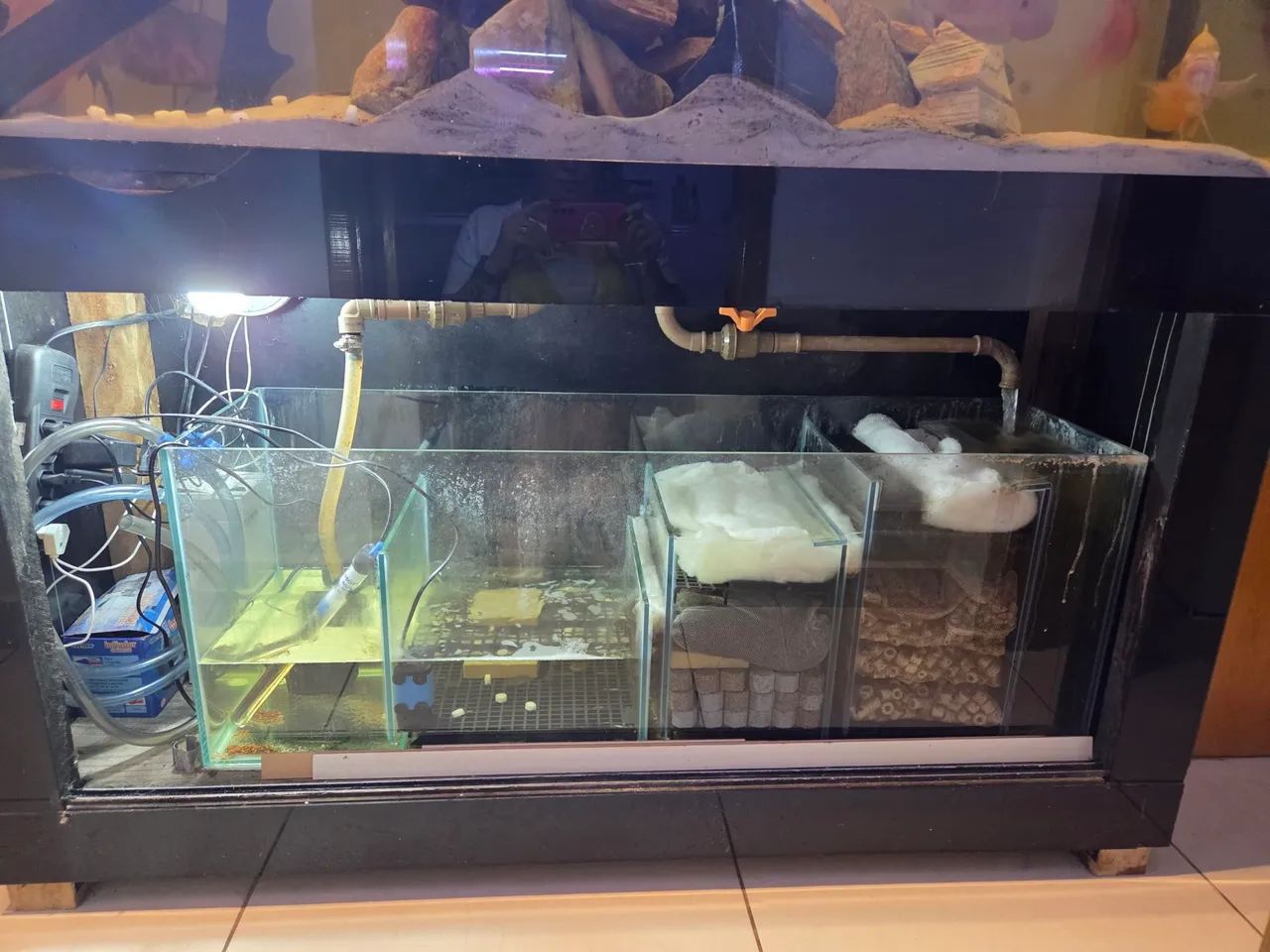 AQUÁRIO COMPLETO, COM MÓVEL E SUMP 500L - Foto 5