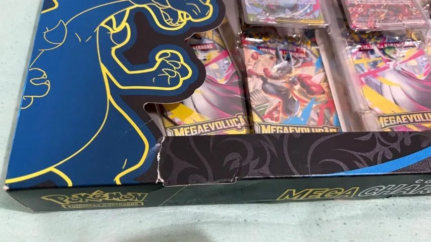 Box Coleção Mega Charizard X EX - Copag - Pokémon - Foto 5
