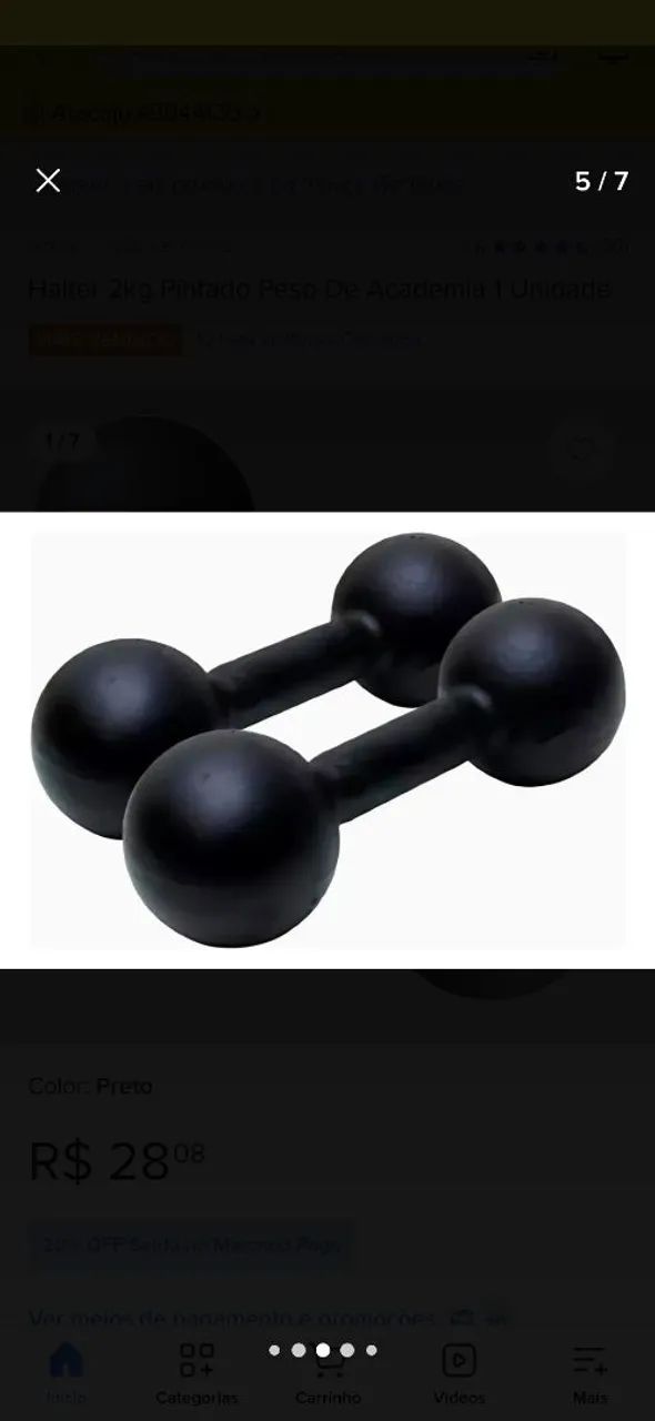 Par de halteres de 2 kgs 