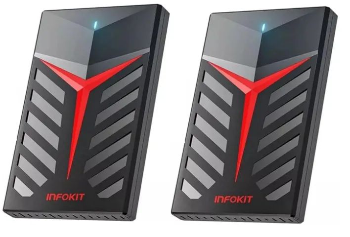 kit com 2 Cases para HD externo Infokit novos - (sem HD) 