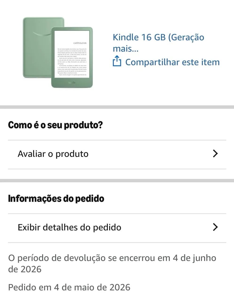 Kindle 11? geração - Verde Matcha - 16G - Foto 5