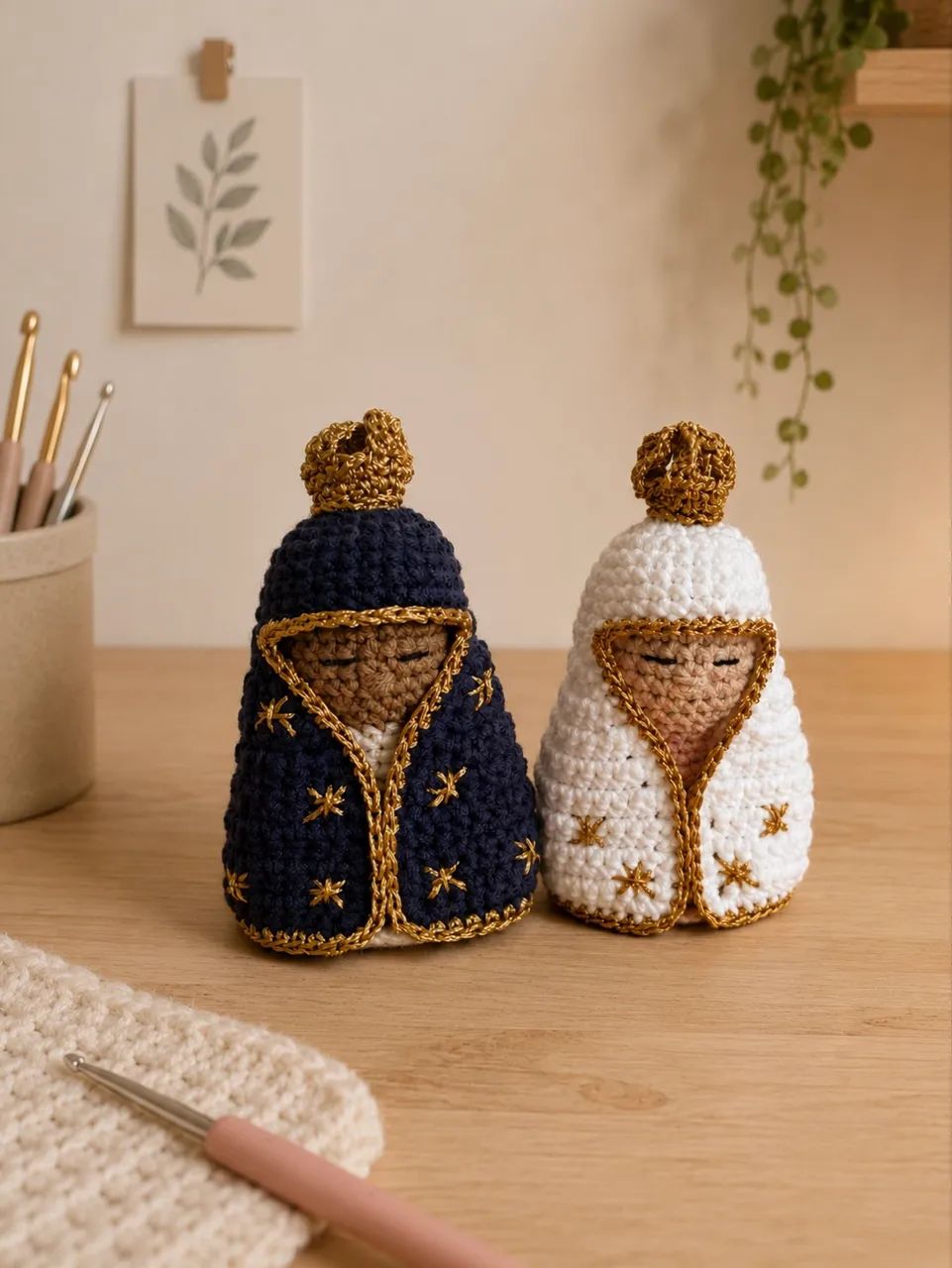 Mini Santinha de amigurumi - Foto 3