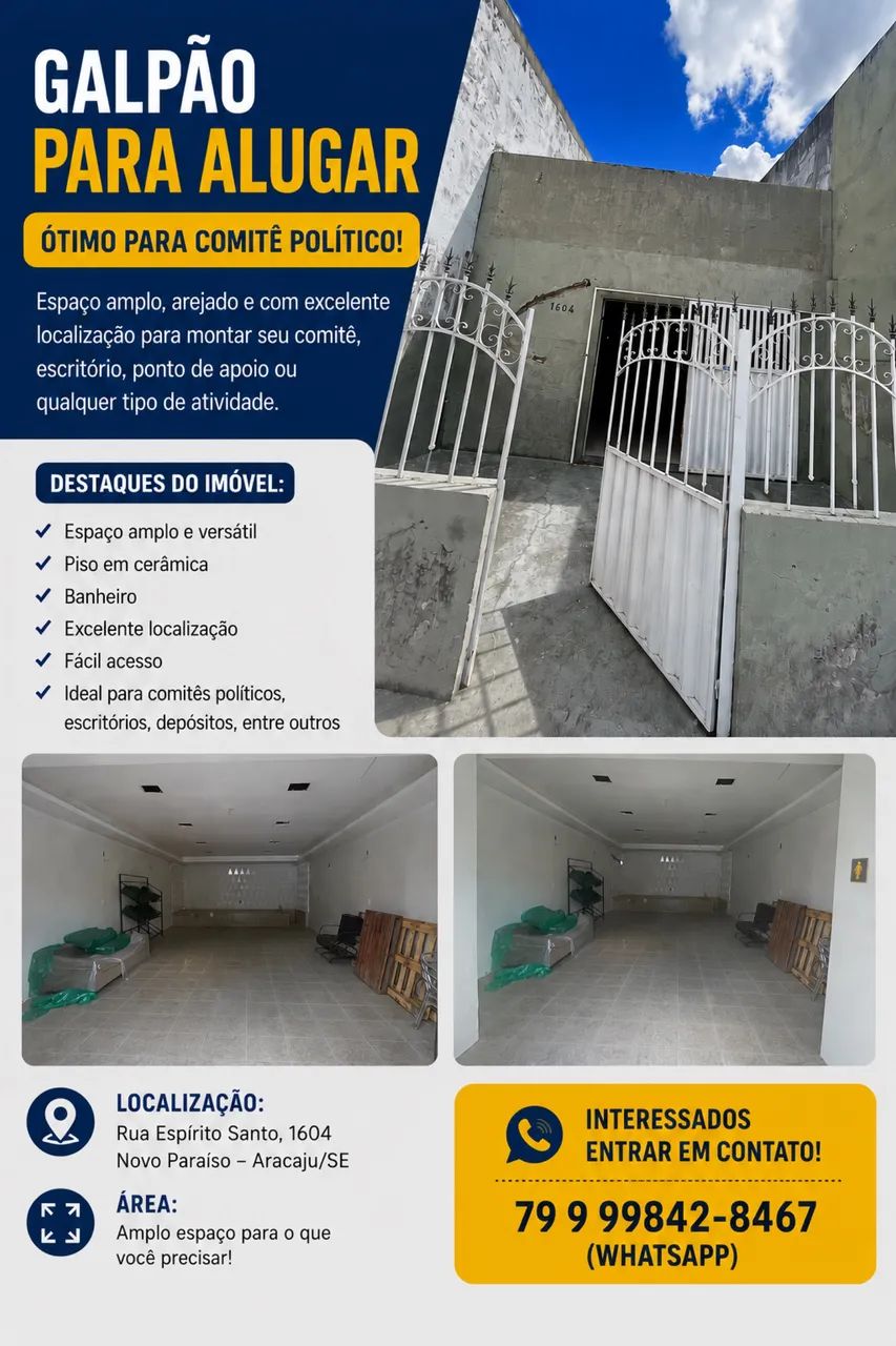 GALPÃO PARA COMITER POLÍTICO 