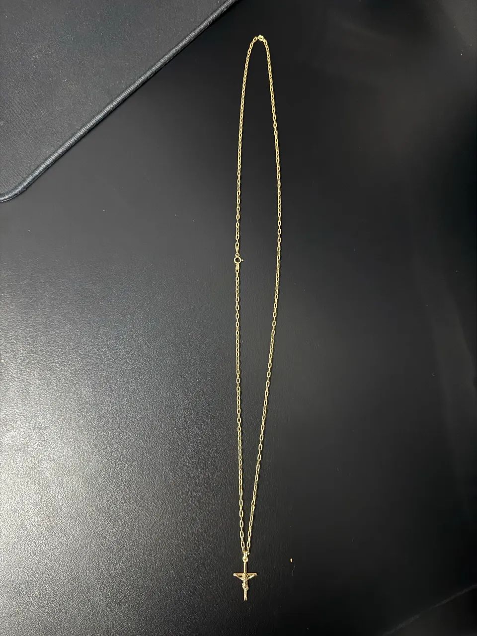 Corrente de ouro 18k (750) com pingente de crucifixo  - Foto 3