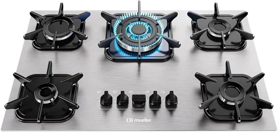Fogão Cooktop todo em inox novo com 5 bocas  - Foto 3