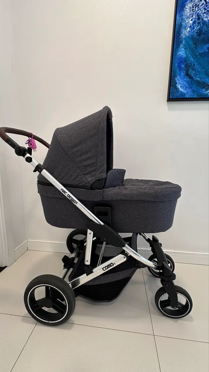 CARRINHO DE BEBÊ ABC DESIGN COMO 4 - COMPLETO ? - Foto 3