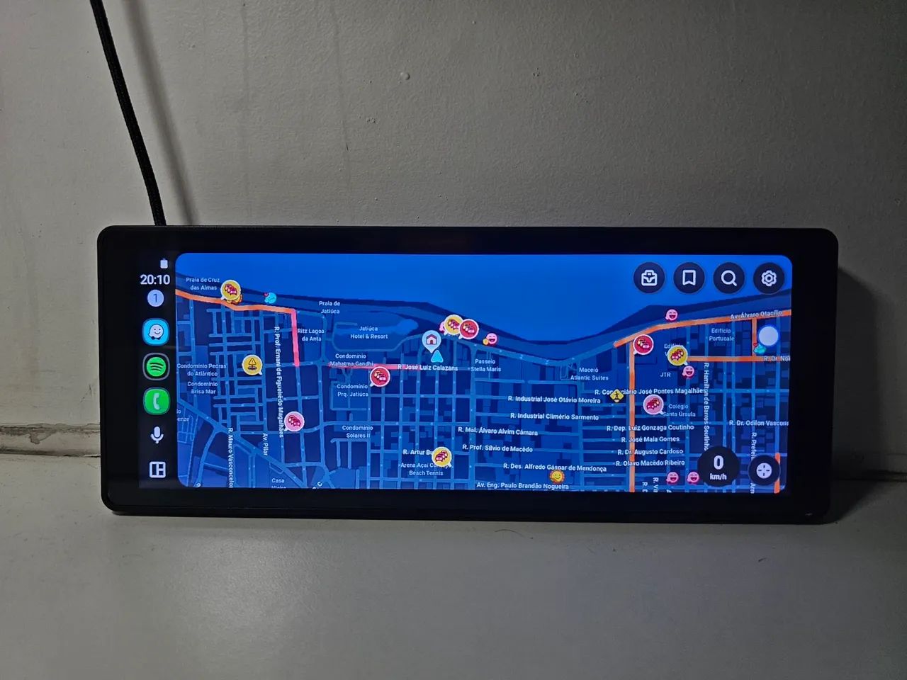 Central Multimídia Universal 10.26 polegadas Android Auto e Apple Carplay sem fio - Foto 2