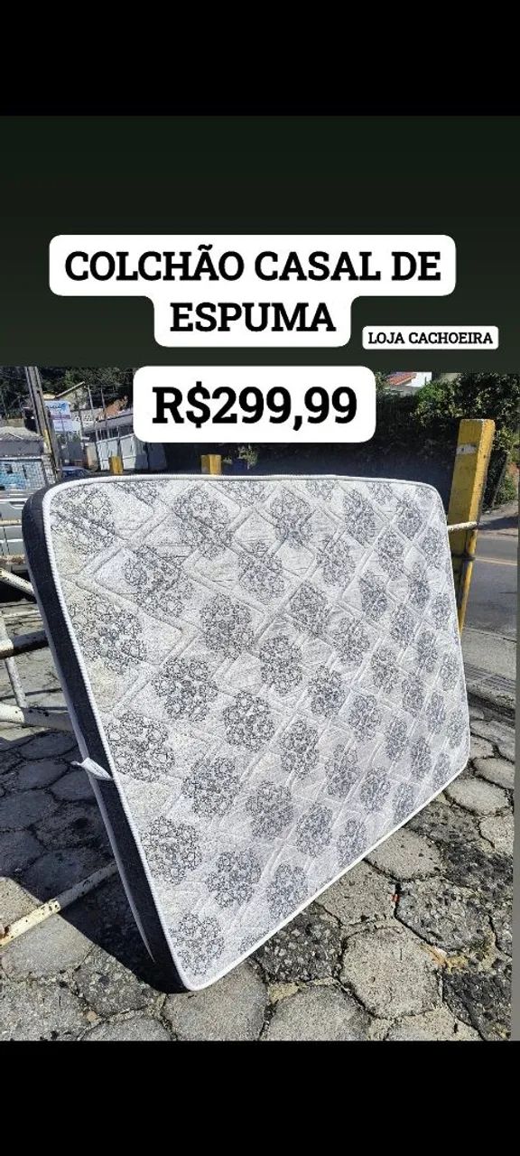 COLCHÃO DE CASAL DE ESPUMA 