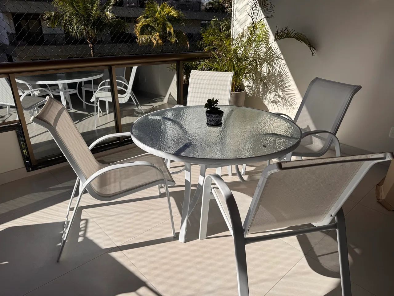 Conjunto Mesa e Cadeiras Alumínio Varanda - Foto 2
