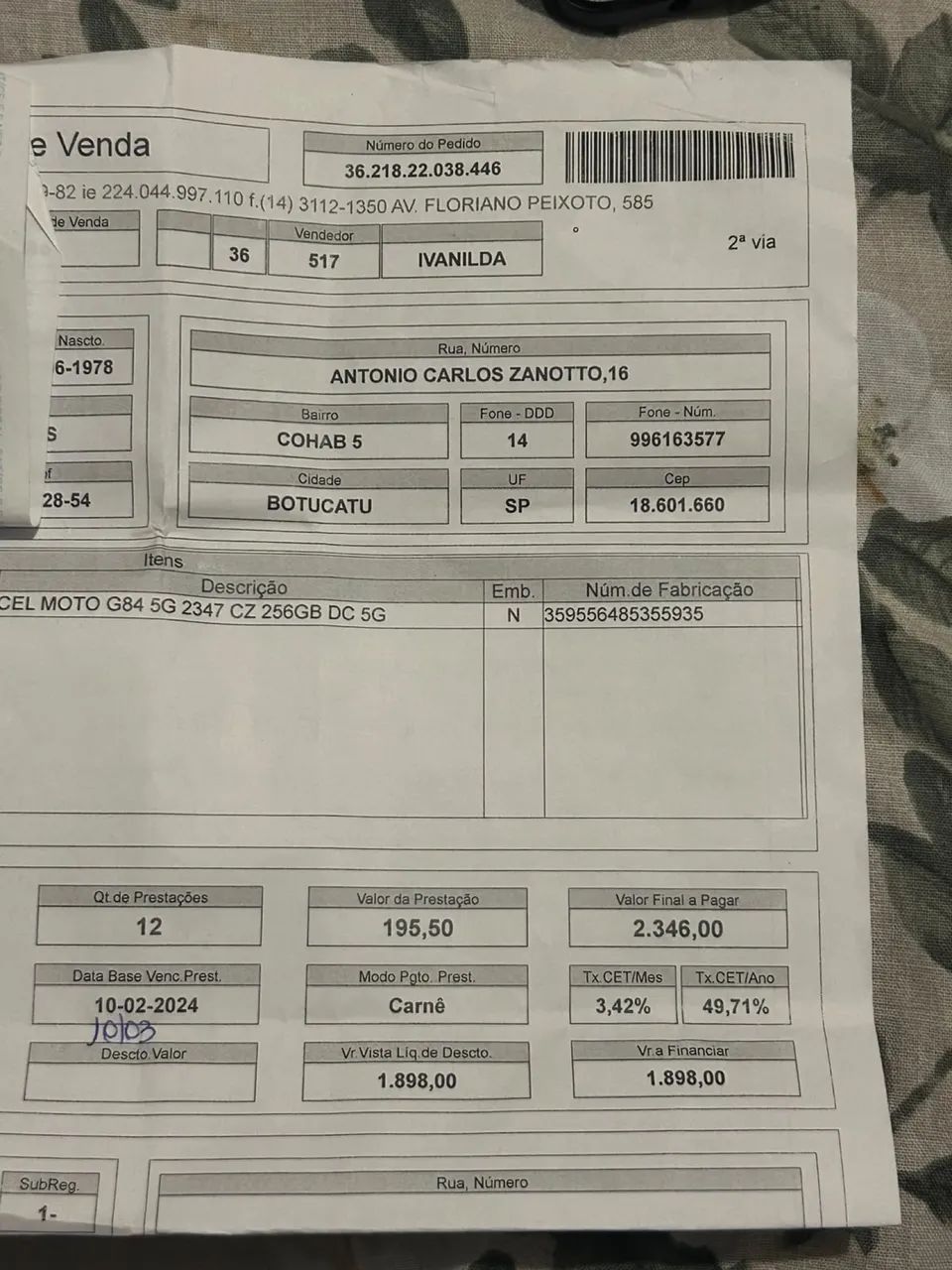 MOTO G84 5G 256 GIGAS 8 RAM - Foto 5