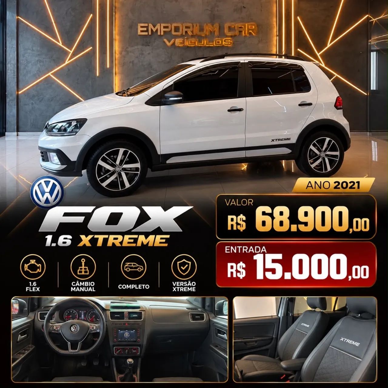 Volkswagen Fox Xtreme 1.6 Flex 8V 5P 2021