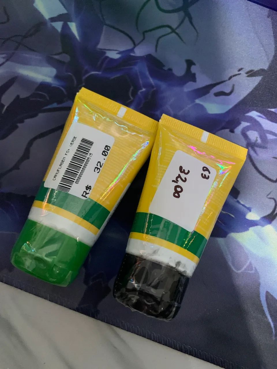 Kit Tintas de Camuflagem Militar Verde e Preta - Foto 2
