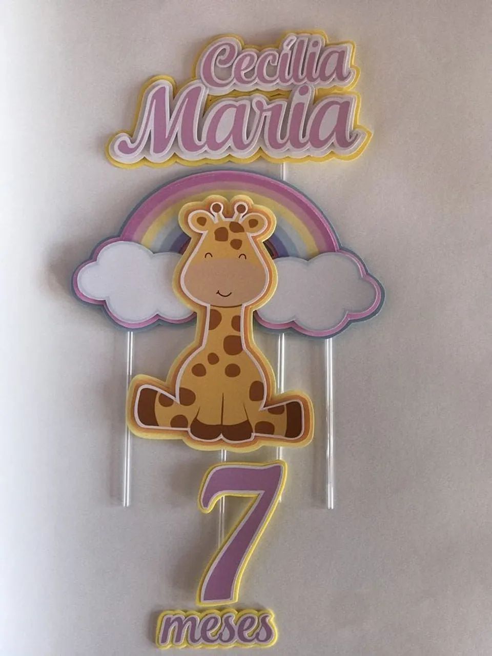 Topo de bolo personalizado 