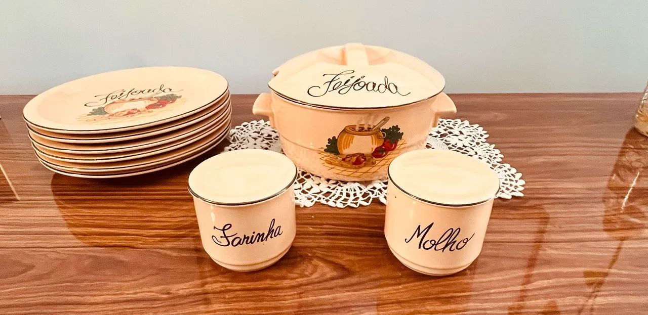 CONJUNTO DE FEIJOADA - PORCELANA SCHMIDT - SEM USO  L - Foto 2