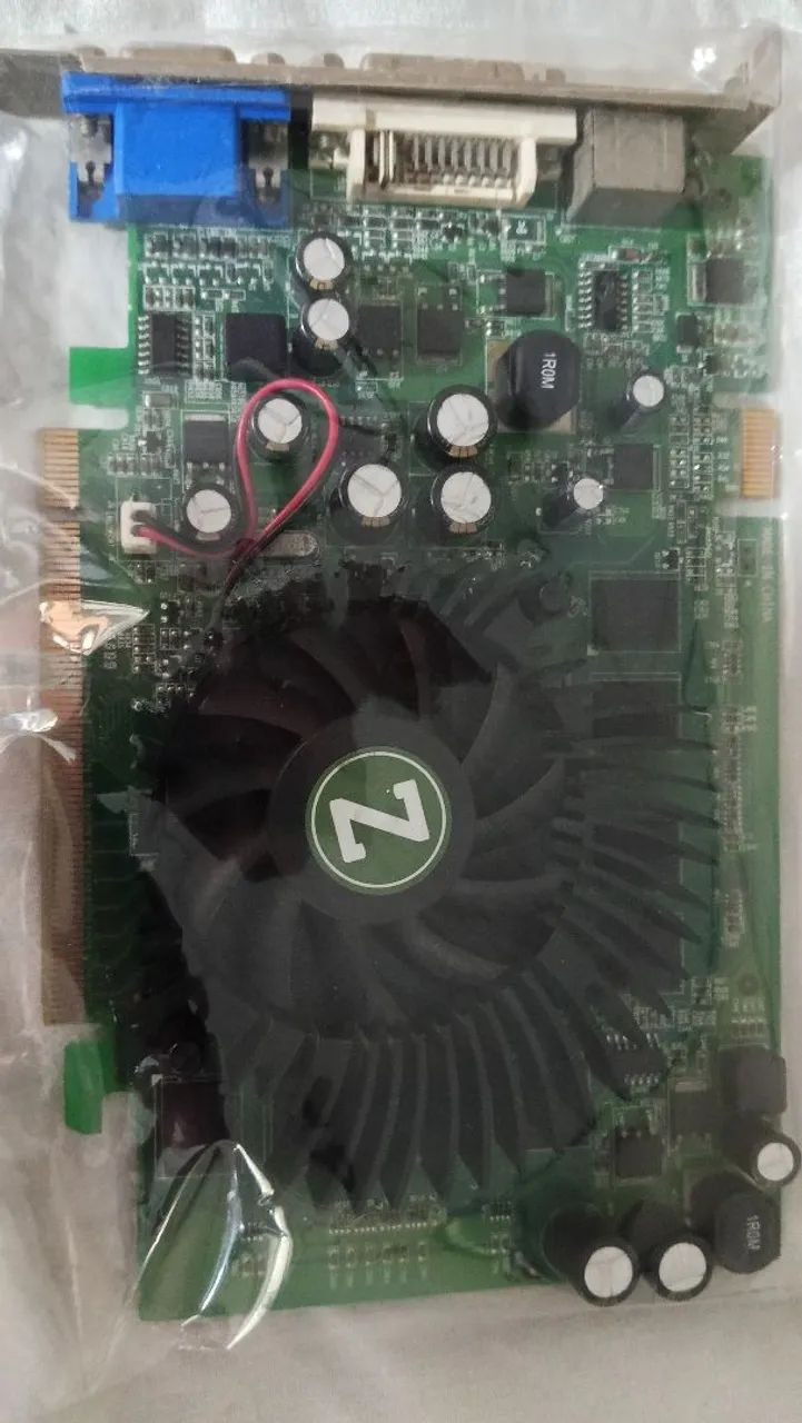 Placa de Vídeo Zigis Nvidia 8600Gt 512MB Ddr2 Funcionando Sem Defeitos e Detalhes ZN SP 