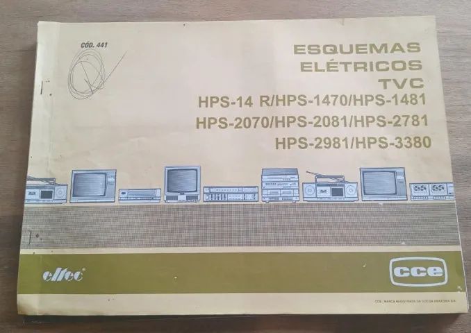 Livro Esquemas Eletricos TVC - CCE CÓDICO 441