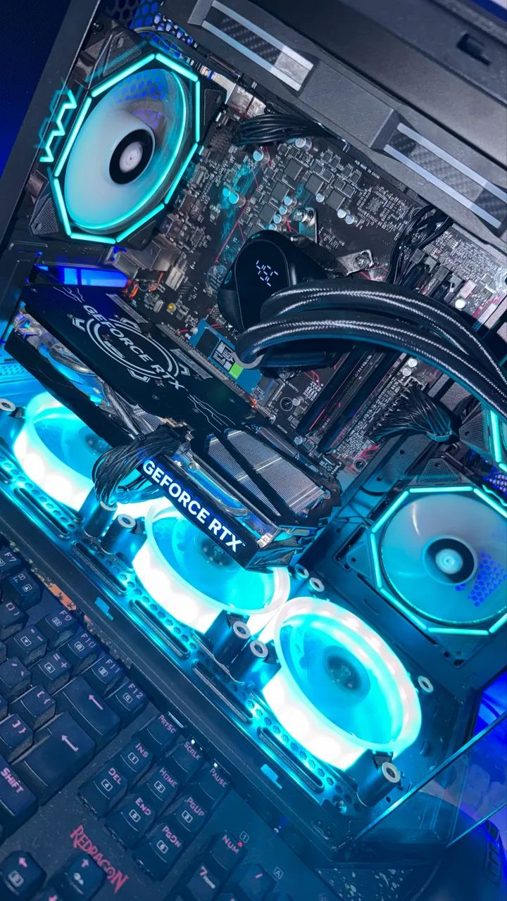 PC GAMER ASUS - Ryzen 7 5700 - RTX 3070 Ti -  impecável  - Foto 2
