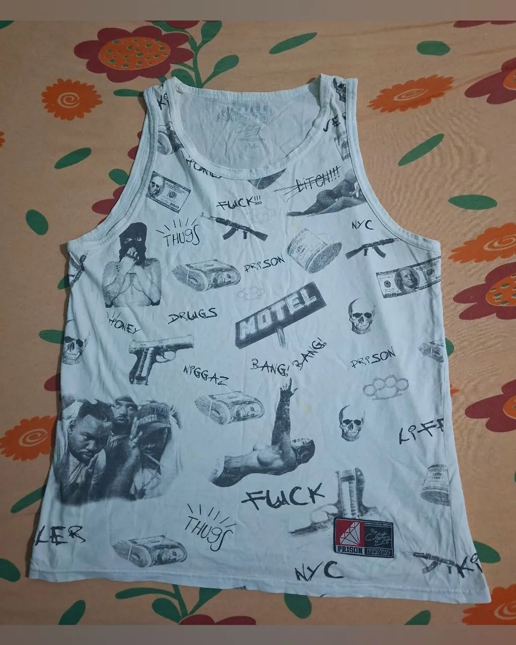 Camisa Regata Prison Tamanho M - Foto 3