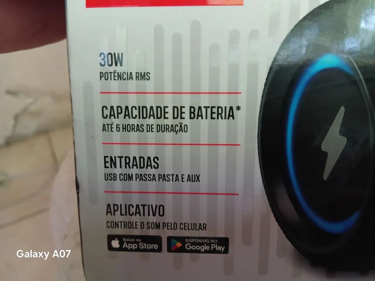 Caixa aiwa 30w a proca d'água  - Foto 5